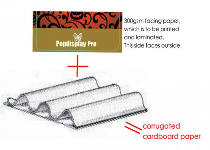 Stojak na papierowe kartonowe pudełka na cukierki, 1 poziom, w tym 12 okrągłych przegródek mocujących cukierki